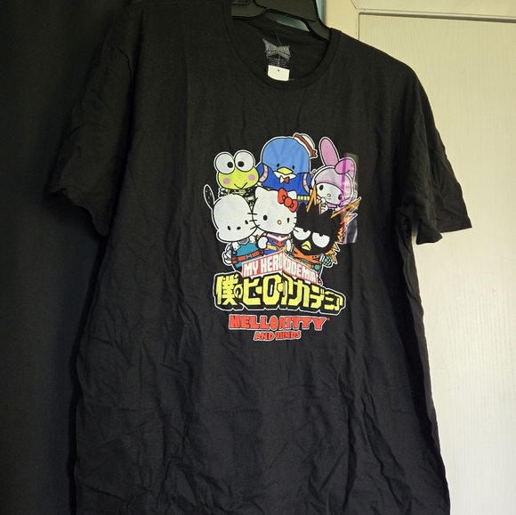 NEW XXL MY HERO ACADEMIA HELLO KITTY & FRIENDS SHORT SLEEVE TEE - Picture 2 of 5